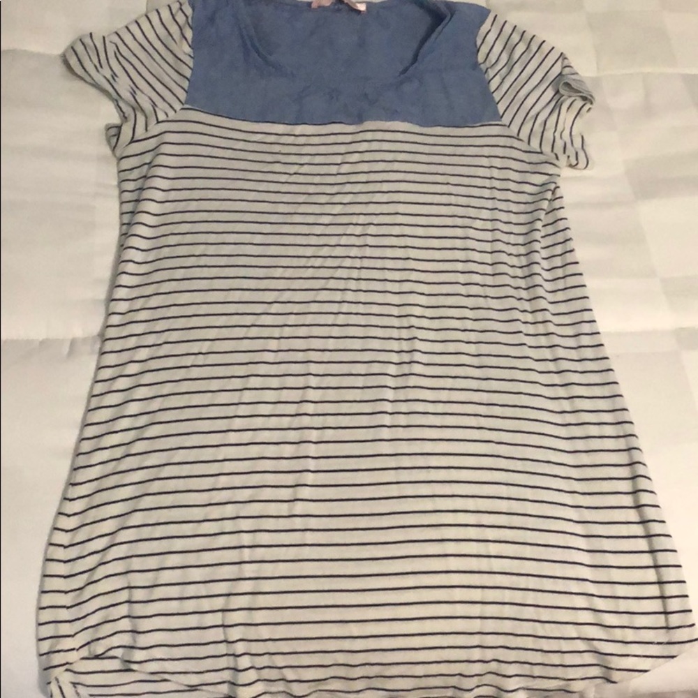 Striped maternity top